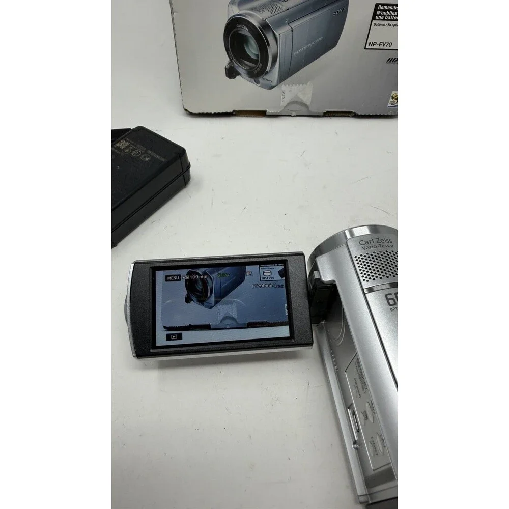 Sony Handycam DCR-SR68 80GB HDD Camcorder Bundle Tested Working